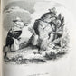 1839 FABLES by LA FONTAINE 2 VOLUMES illustrated ANTIQUE in FRENCH