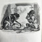 1839 FABLES by LA FONTAINE 2 VOLUMES illustrated ANTIQUE in FRENCH