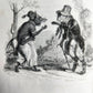1839 FABLES by LA FONTAINE 2 VOLUMES illustrated ANTIQUE in FRENCH