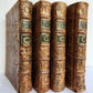 1787 THEATRE du MONDE by M. RICHER ILLUSTRATED 4 VOLUMES SET in FRENCH ANTIQUE
