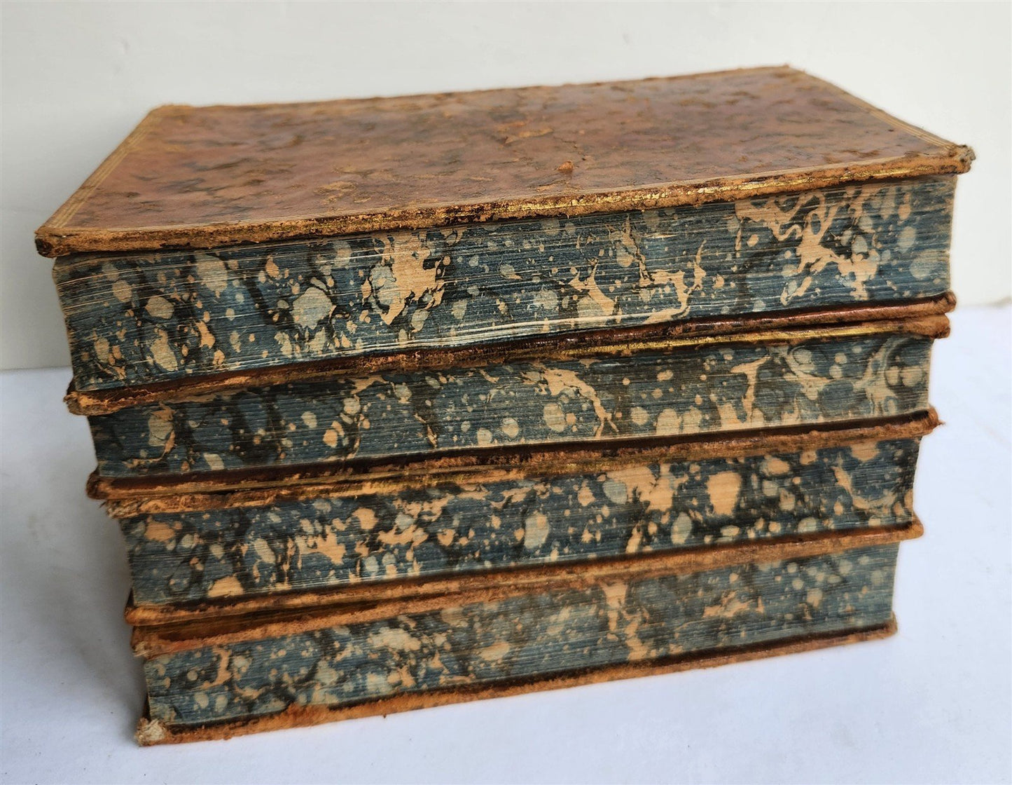 1787 THEATRE du MONDE by M. RICHER ILLUSTRATED 4 VOLUMES SET in FRENCH ANTIQUE