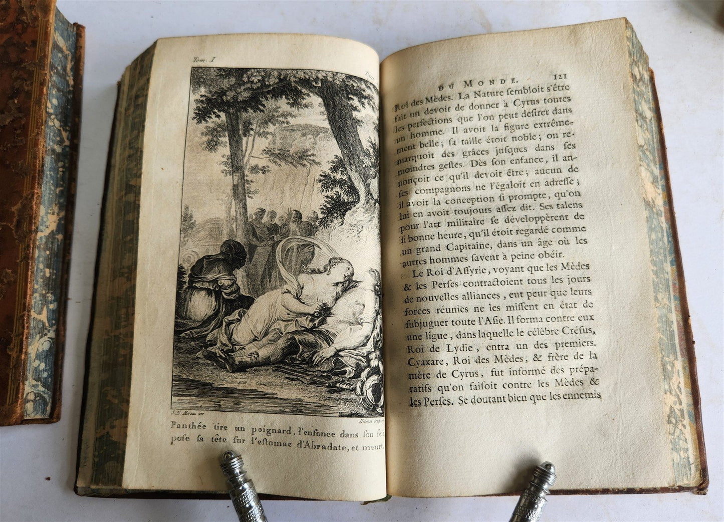 1787 THEATRE du MONDE by M. RICHER ILLUSTRATED 4 VOLUMES SET in FRENCH ANTIQUE
