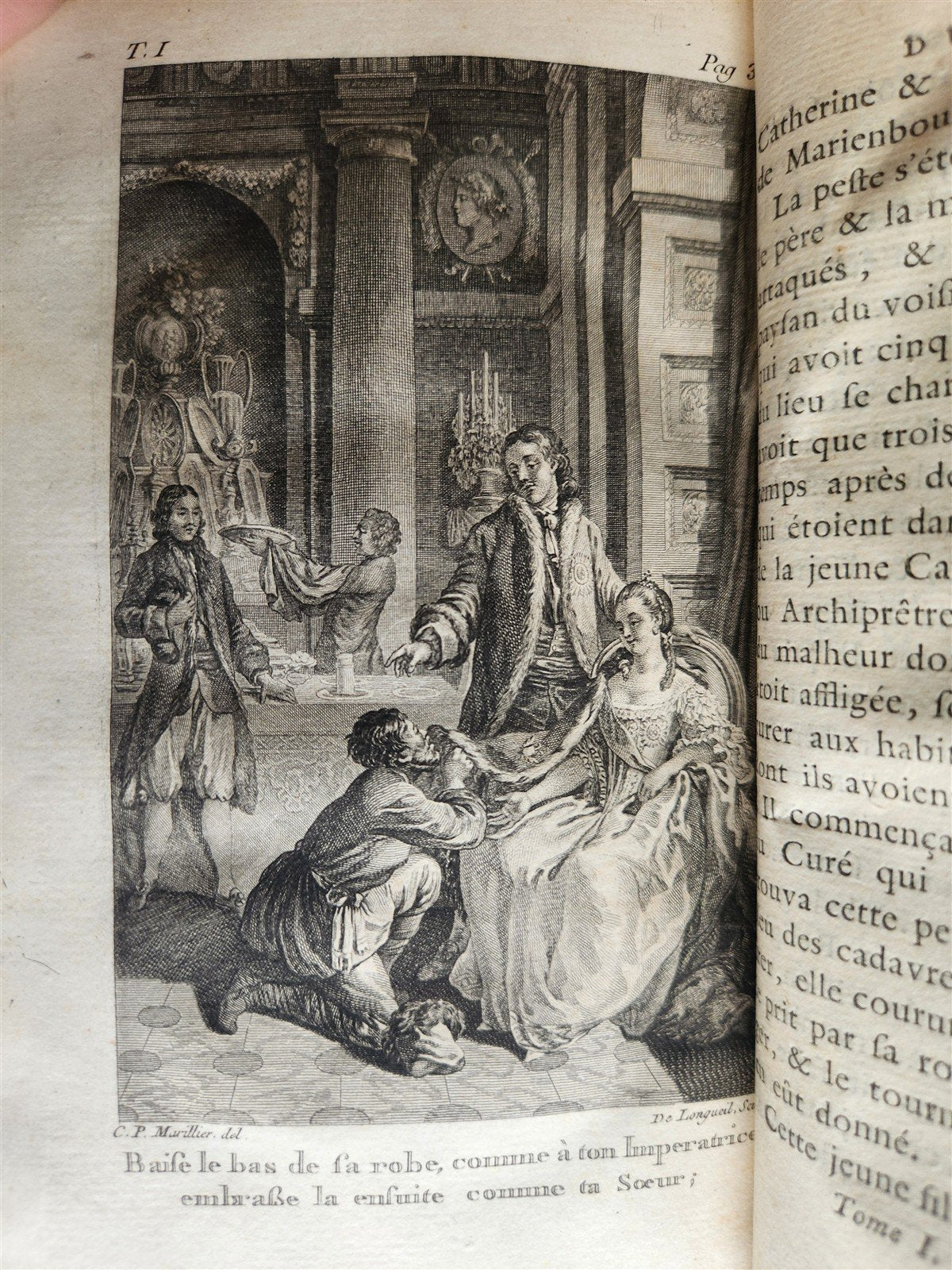 1787 THEATRE du MONDE by M. RICHER ILLUSTRATED 4 VOLUMES SET in FRENCH ANTIQUE