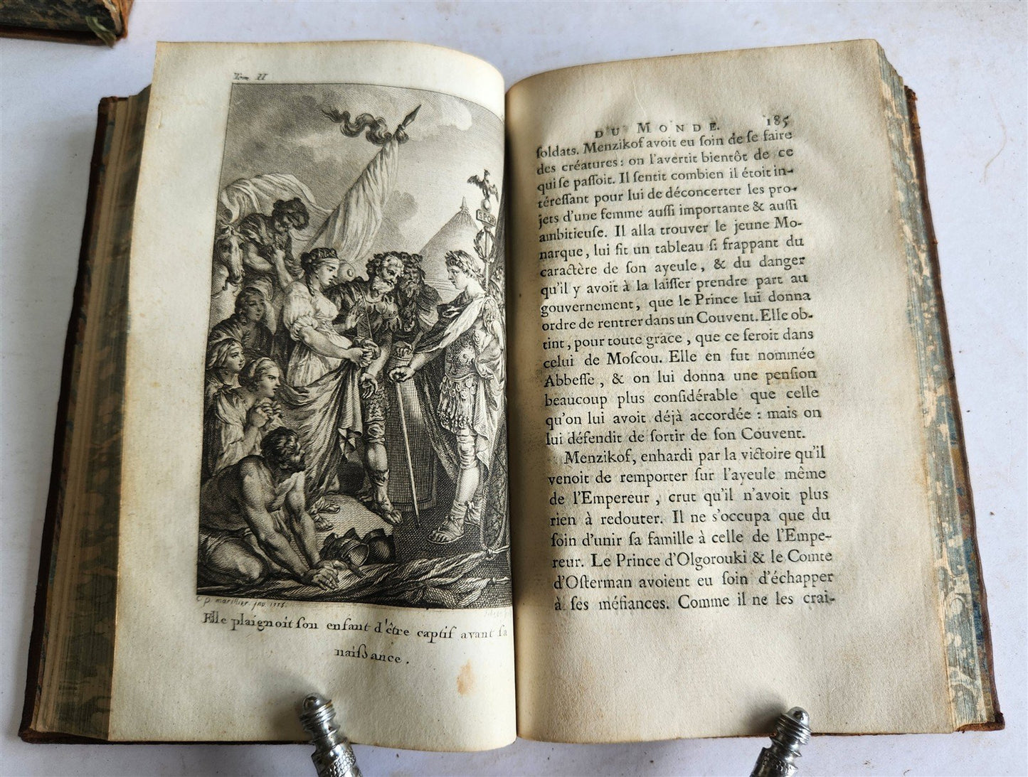 1787 THEATRE du MONDE by M. RICHER ILLUSTRATED 4 VOLUMES SET in FRENCH ANTIQUE
