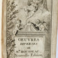 1743 by OEUVRES DIVERSES by Jean-Baptiste ROSSEAU 4 VOLUMES in FRENCH ANTIQUE