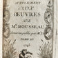 1743 by OEUVRES DIVERSES by Jean-Baptiste ROSSEAU 4 VOLUMES in FRENCH ANTIQUE