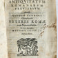 1657 ROMAN ANTIQUITIES illustrated ANTIQUE vellum bound
