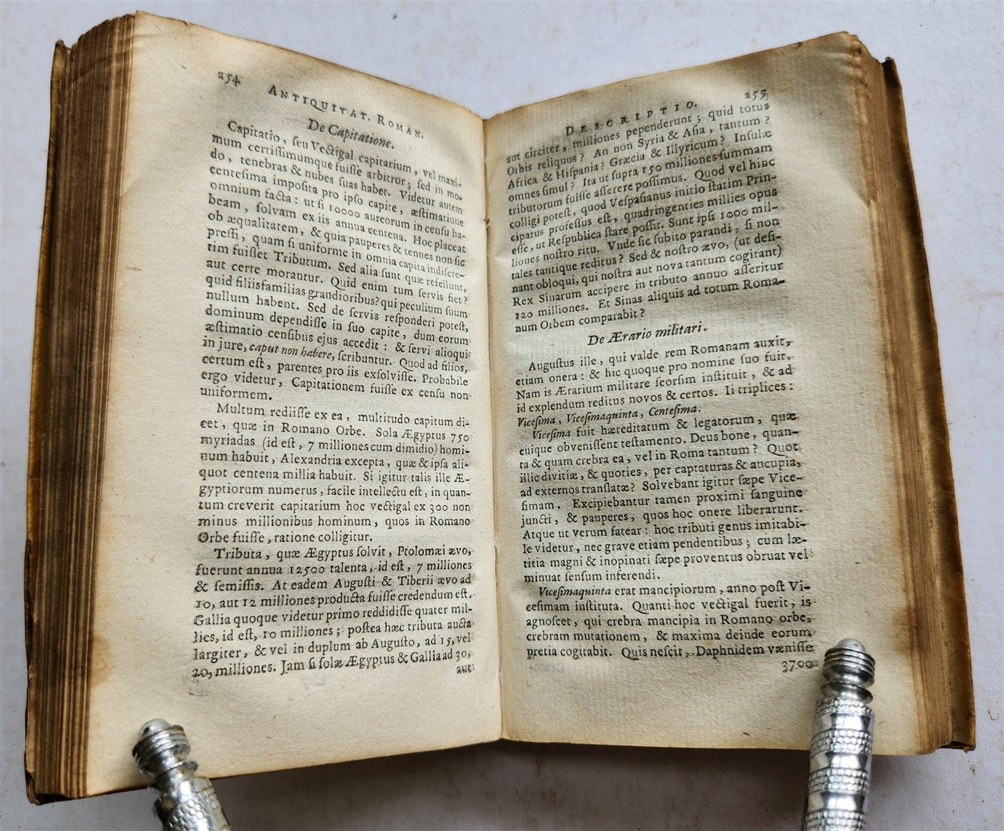 1657 ROMAN ANTIQUITIES illustrated ANTIQUE vellum bound