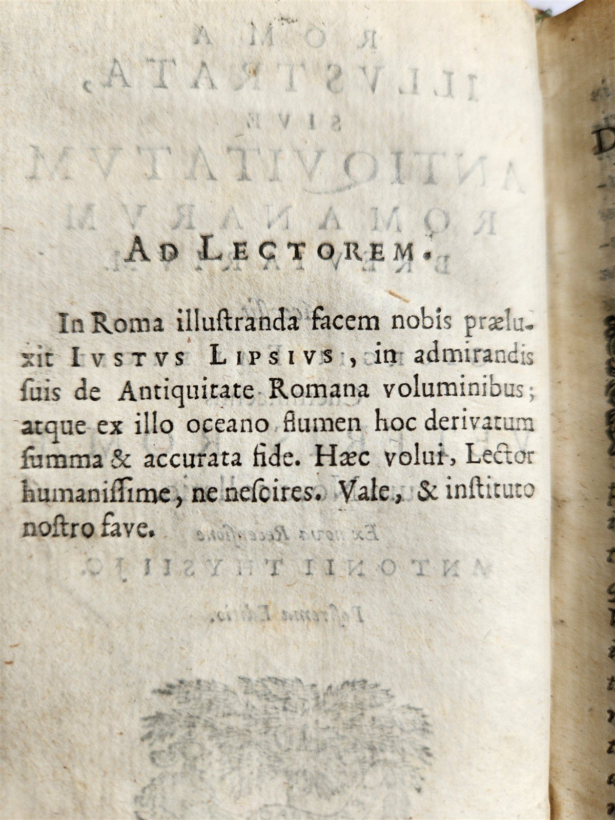 1657 ROMAN ANTIQUITIES illustrated ANTIQUE vellum bound