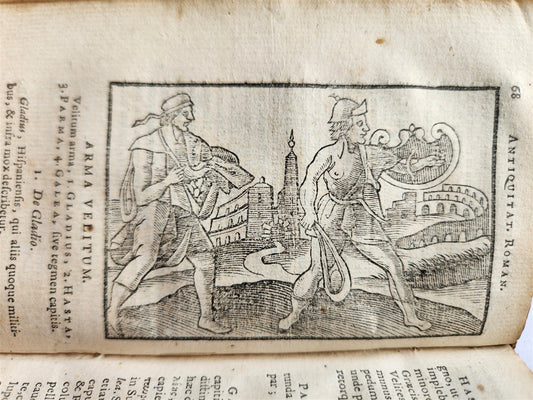 1657 ROMAN ANTIQUITIES illustrated ANTIQUE vellum bound