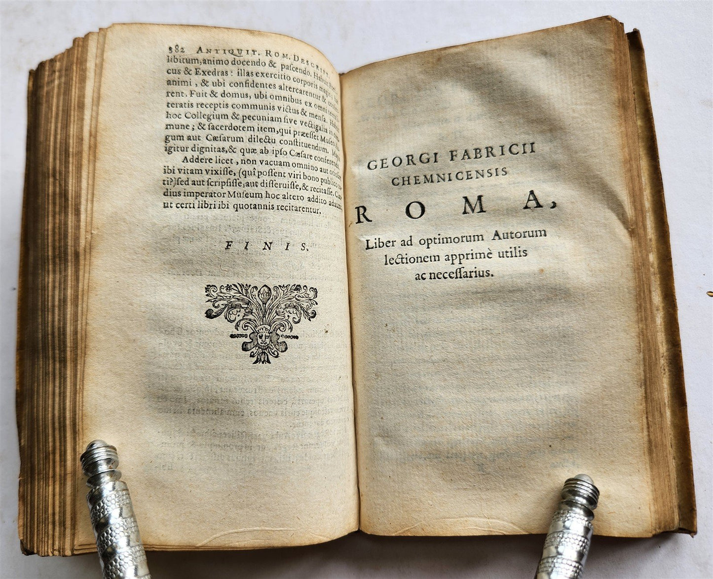 1657 ROMAN ANTIQUITIES illustrated ANTIQUE vellum bound