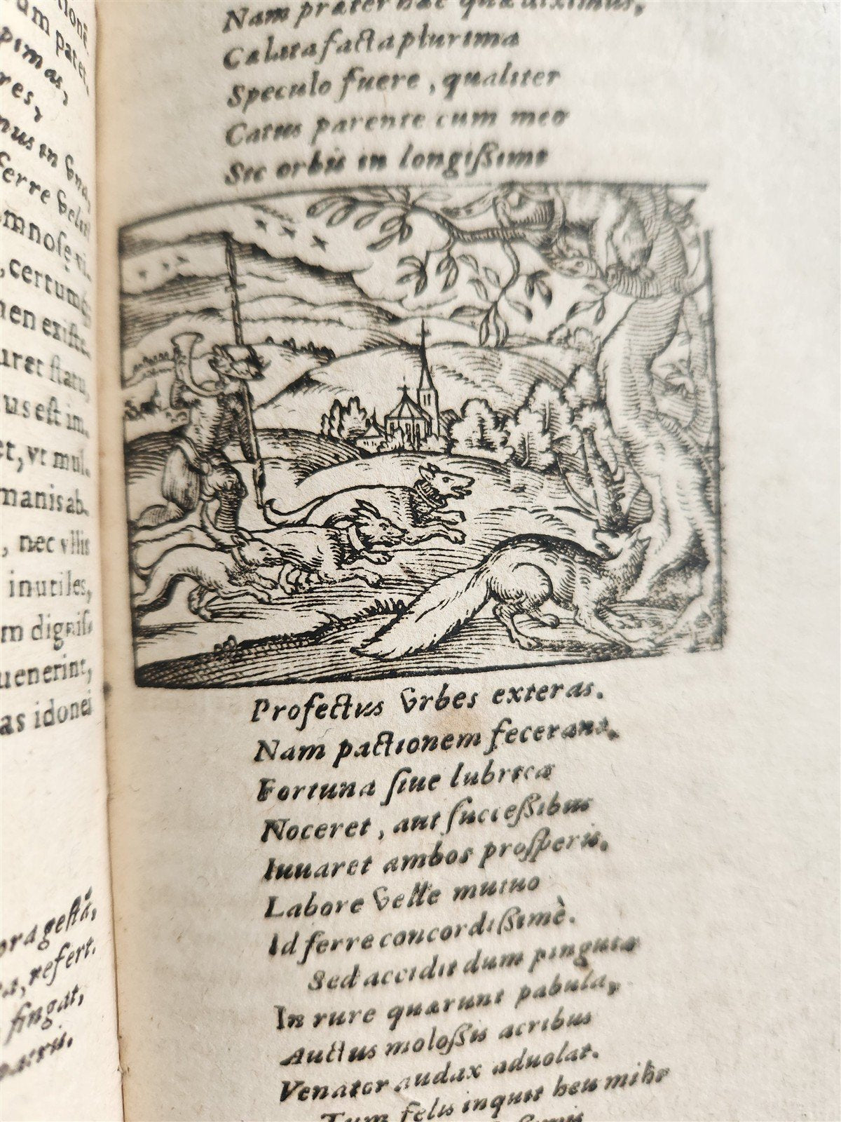 1595 REYNARD the FOX in LATIN illustrated by Jost Amman & Virgil Solis ANTIQUE