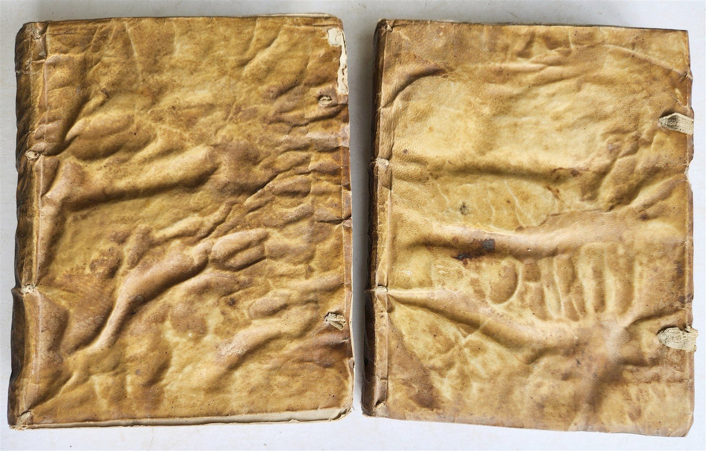 1723 MEDICAL TREATISE on ARTHRITIS & PODAGRA 2 volumes ANTIQUE vellum binding