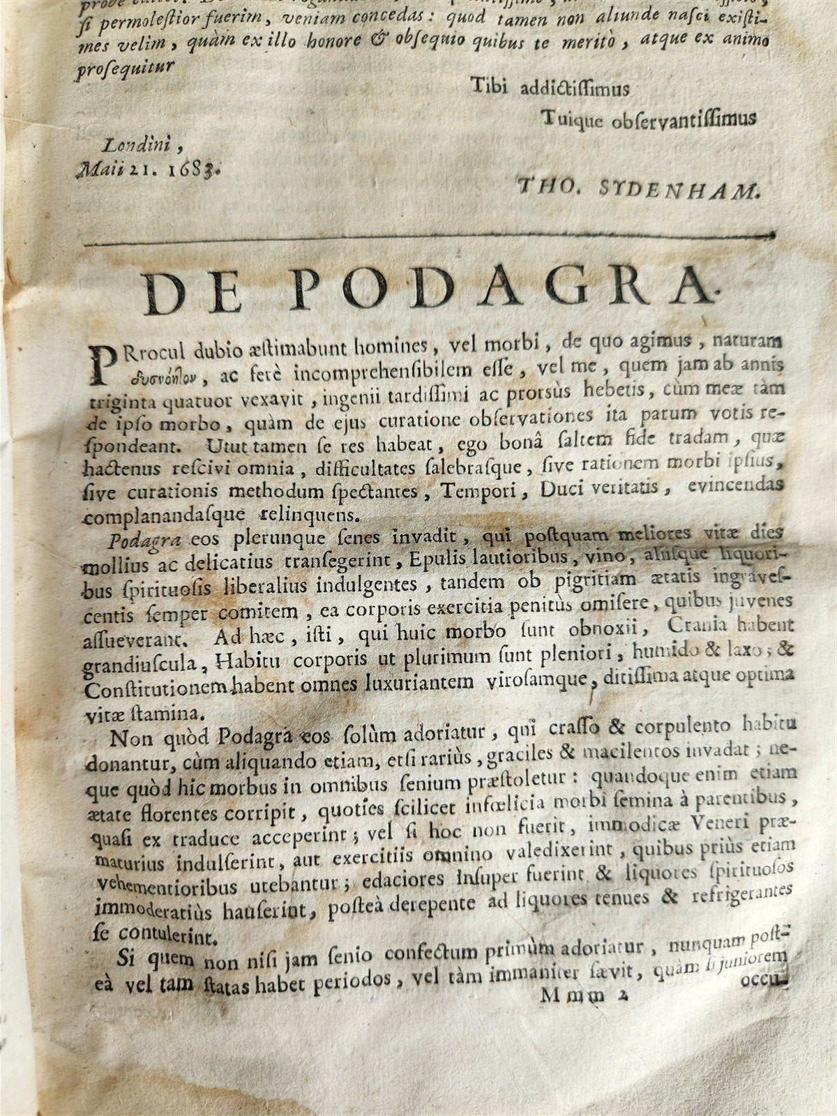 1723 MEDICAL TREATISE on ARTHRITIS & PODAGRA 2 volumes ANTIQUE vellum binding