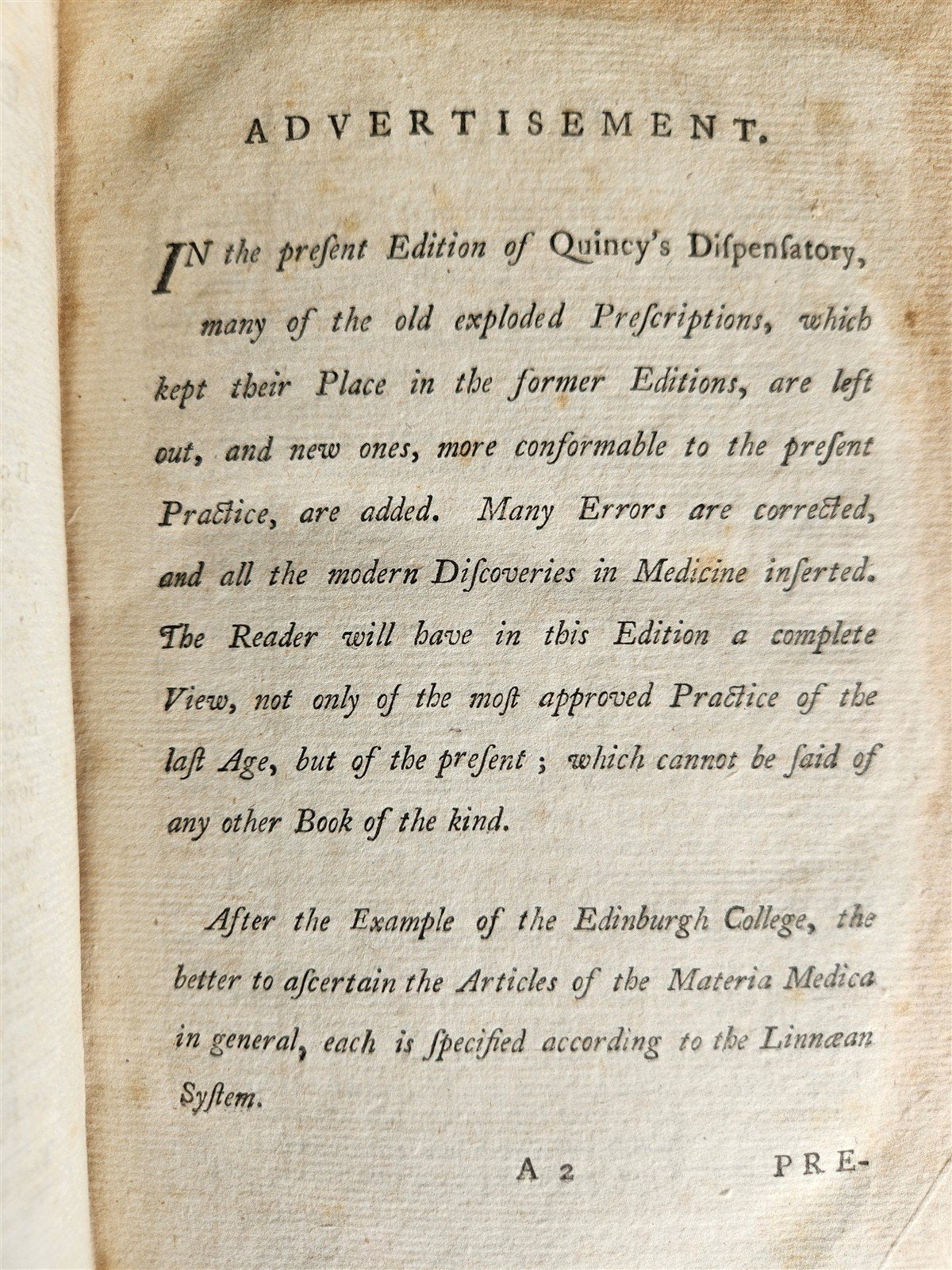 1782 PHARMACOPOEIA Officinalis & Extemporanea: English Dispensatory ANTIQUE