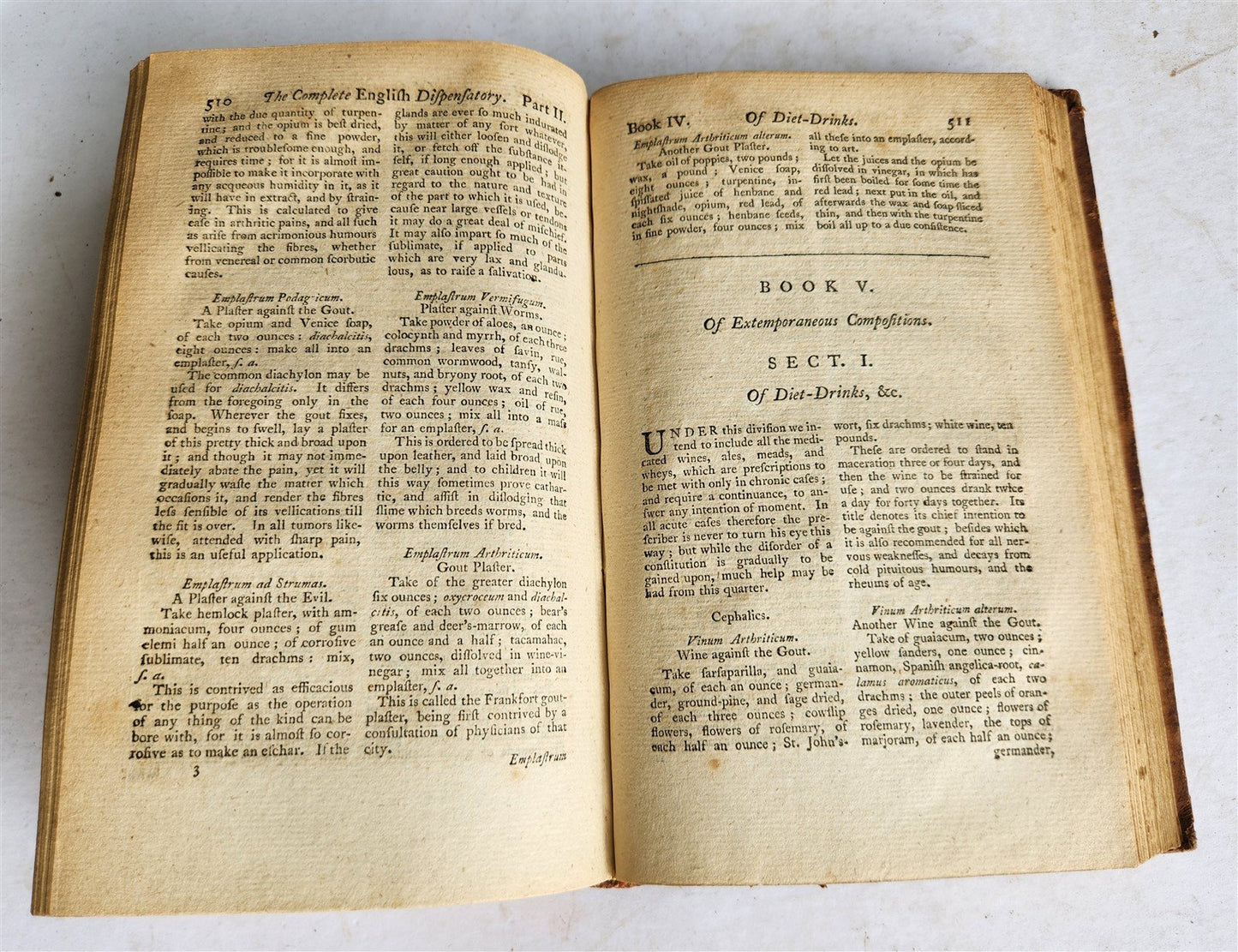 1782 PHARMACOPOEIA Officinalis & Extemporanea: English Dispensatory ANTIQUE
