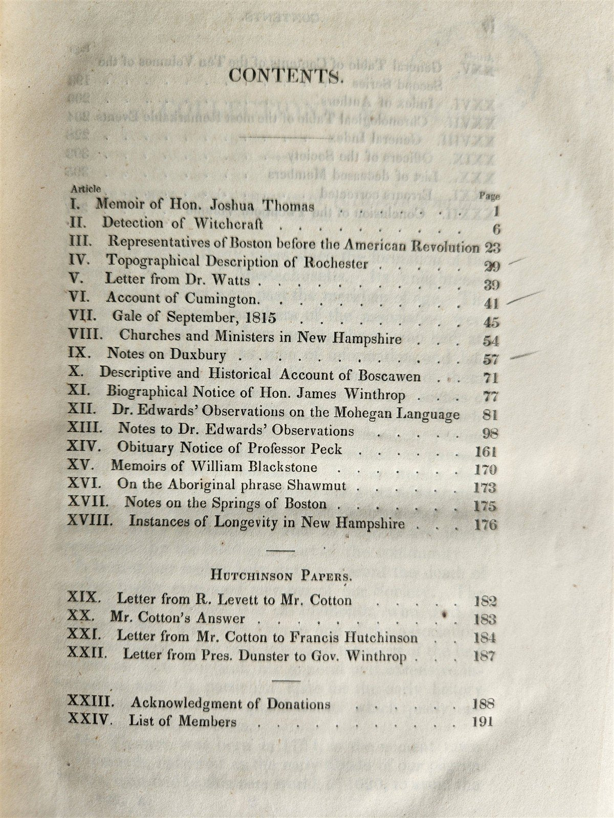1843 DETECTION of WITCHCRAFT & Mohegan Languages Observations ANTIQUE Americana