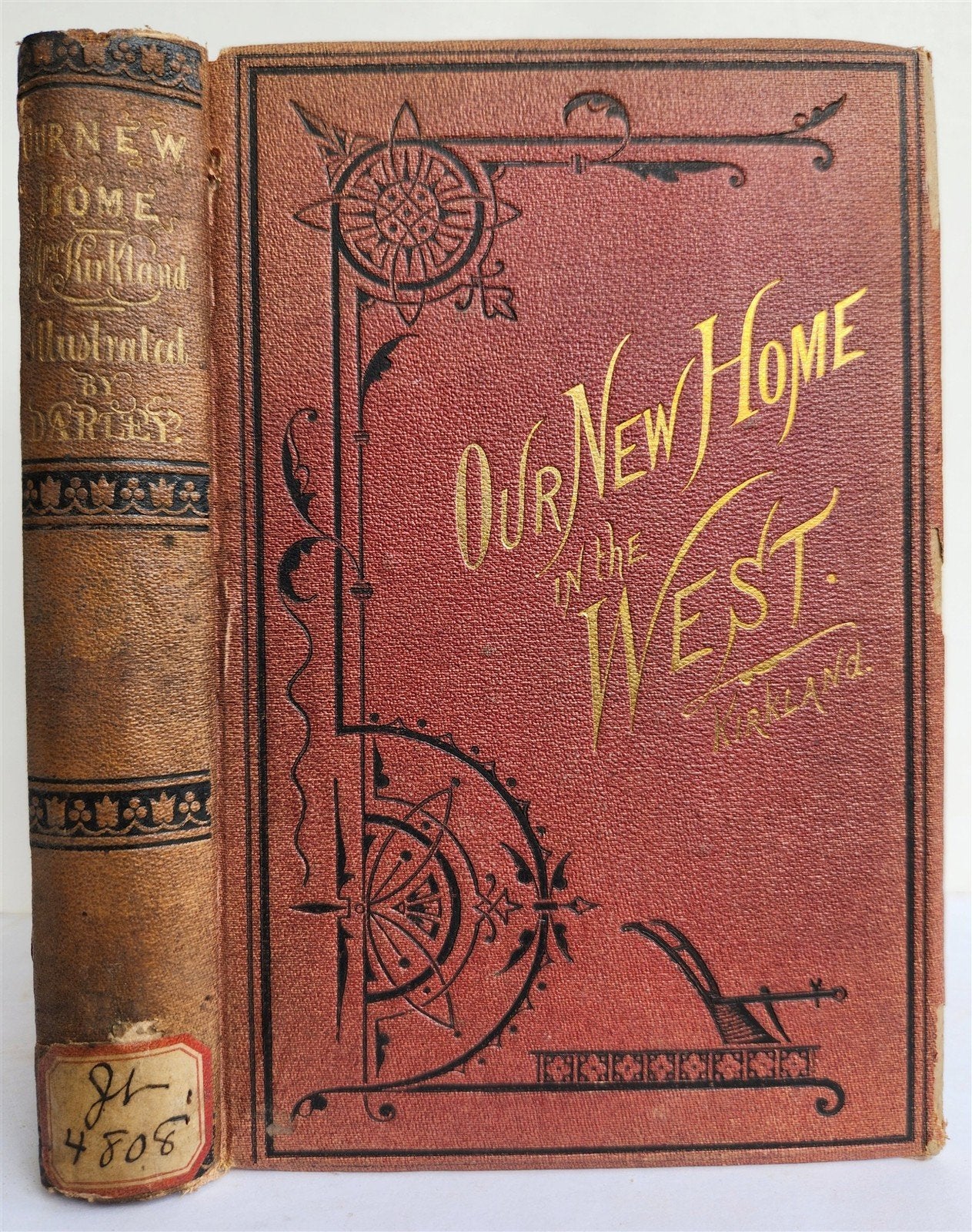 1872 Our New Home in The West By Mrs. Mary Clavers ANTIQUE Americana