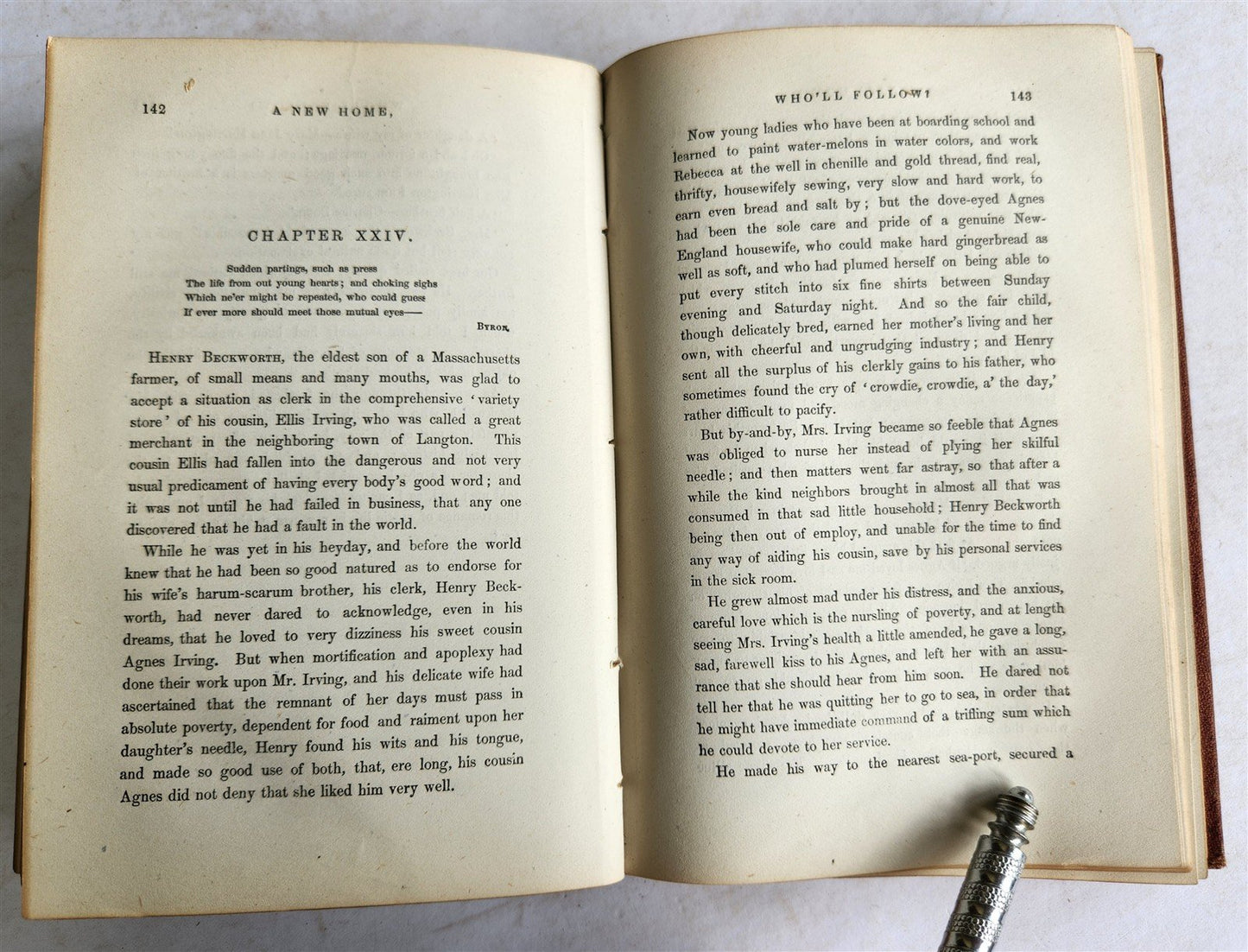 1872 Our New Home in The West By Mrs. Mary Clavers ANTIQUE Americana