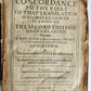 1635 BIBLE CONCORDANCE in ENGLISH by Clement Cotton ANTIQUE