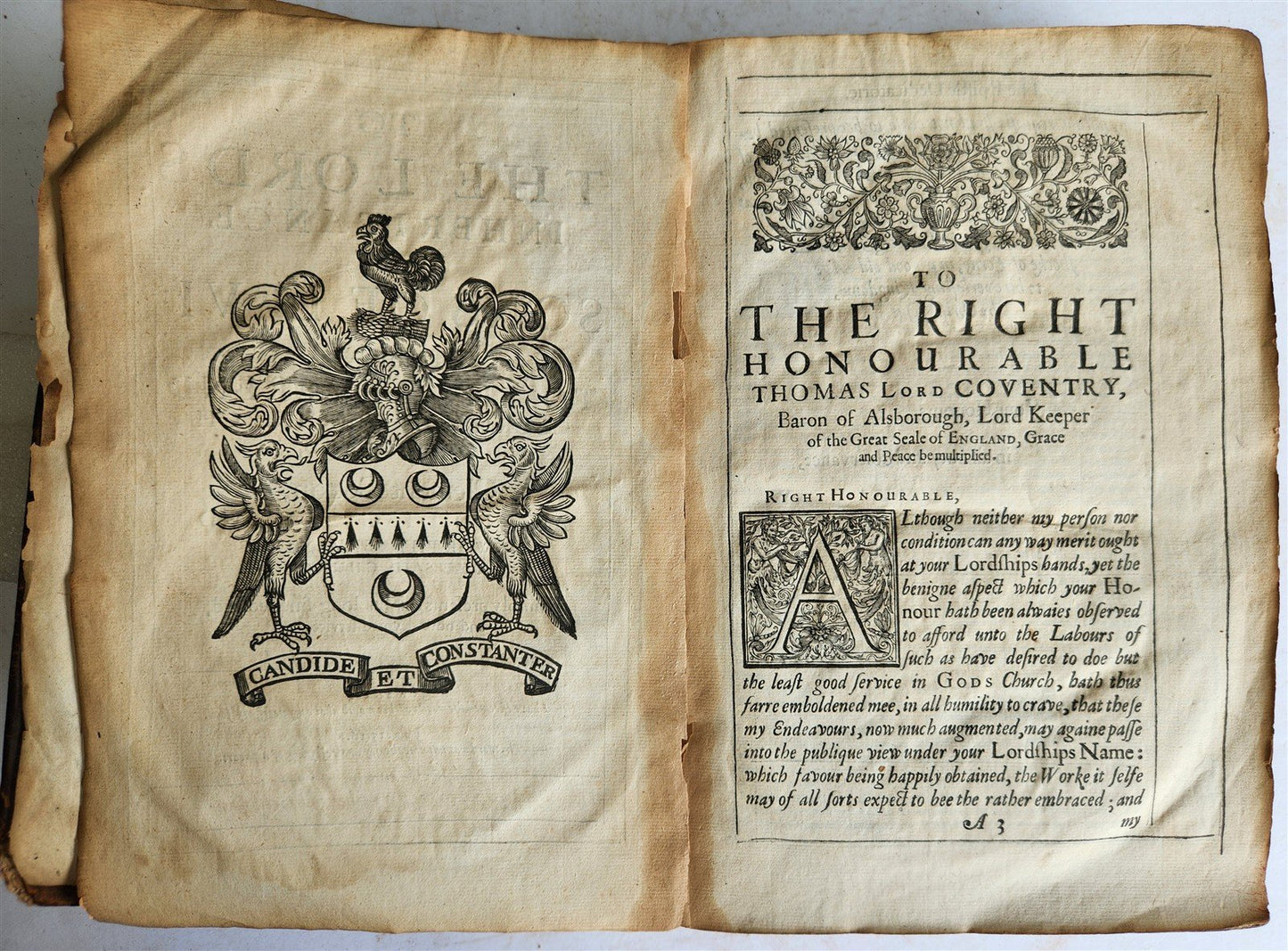 1635 BIBLE CONCORDANCE in ENGLISH by Clement Cotton ANTIQUE
