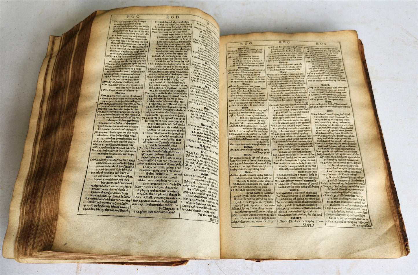 1635 BIBLE CONCORDANCE in ENGLISH by Clement Cotton ANTIQUE