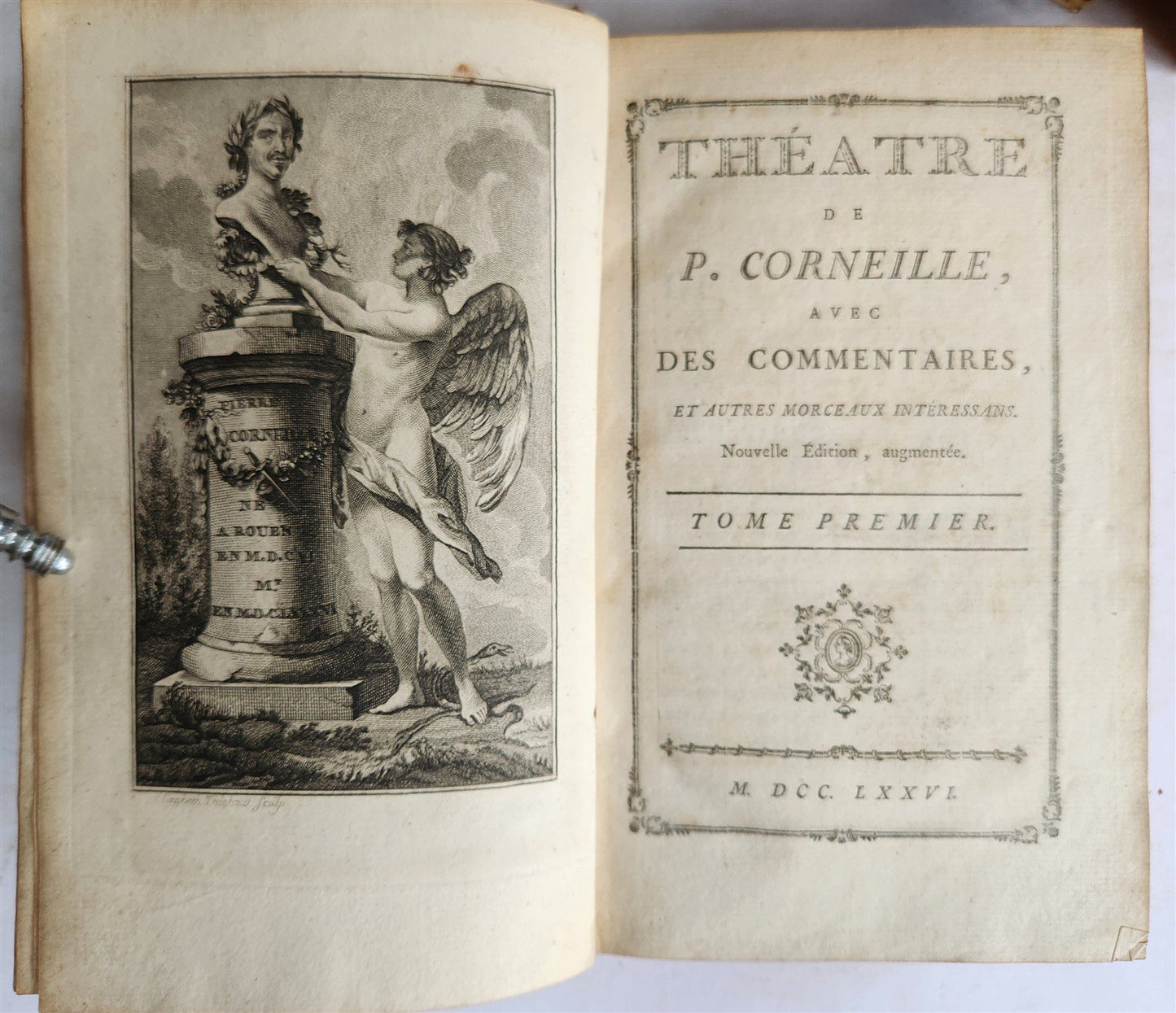 1776 THEATRE by P. CORNEILLE illustrated 9 VOLUMES antique