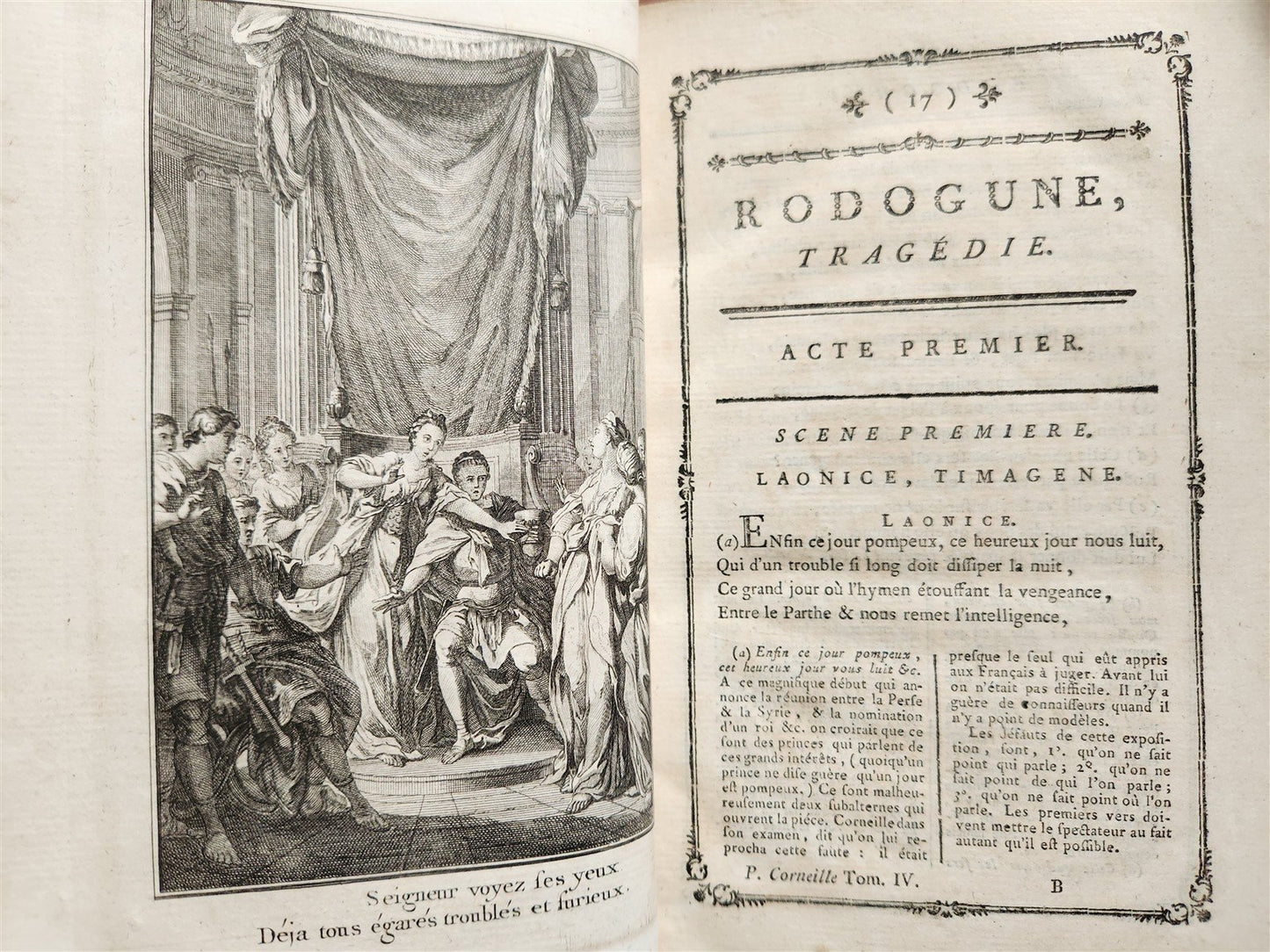 1776 THEATRE by P. CORNEILLE illustrated 9 VOLUMES antique
