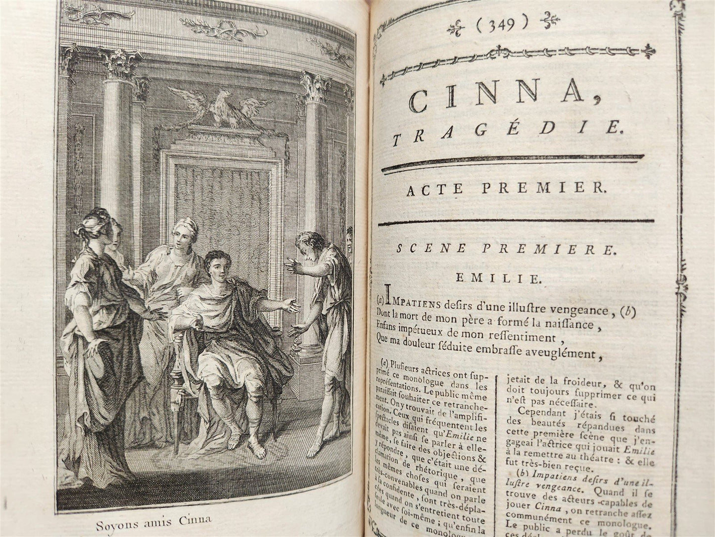 1776 THEATRE by P. CORNEILLE illustrated 9 VOLUMES antique