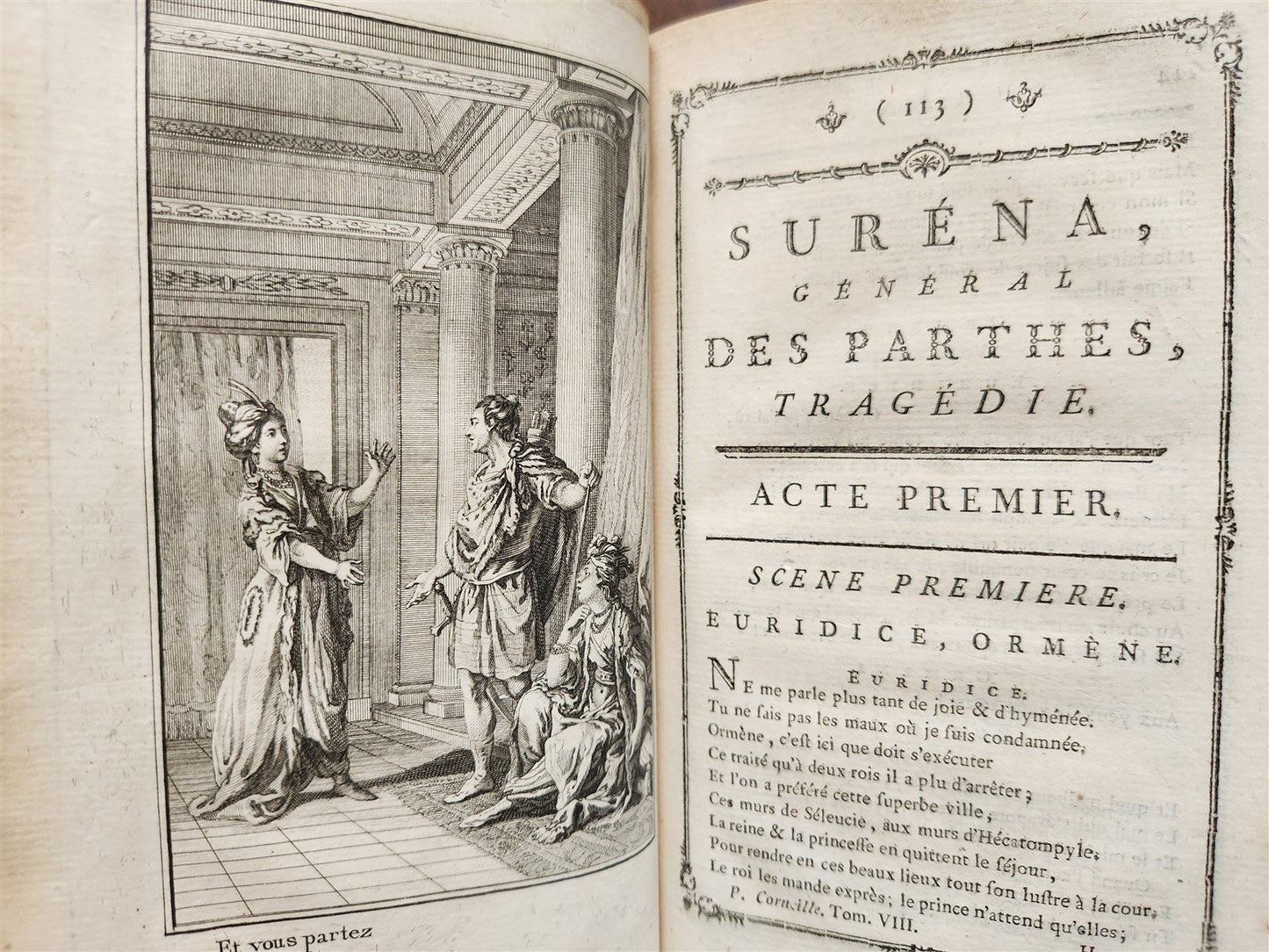 1776 THEATRE by P. CORNEILLE illustrated 9 VOLUMES antique