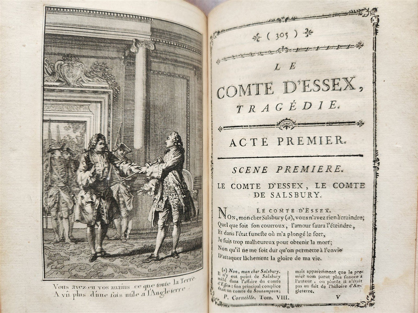 1776 THEATRE by P. CORNEILLE illustrated 9 VOLUMES antique