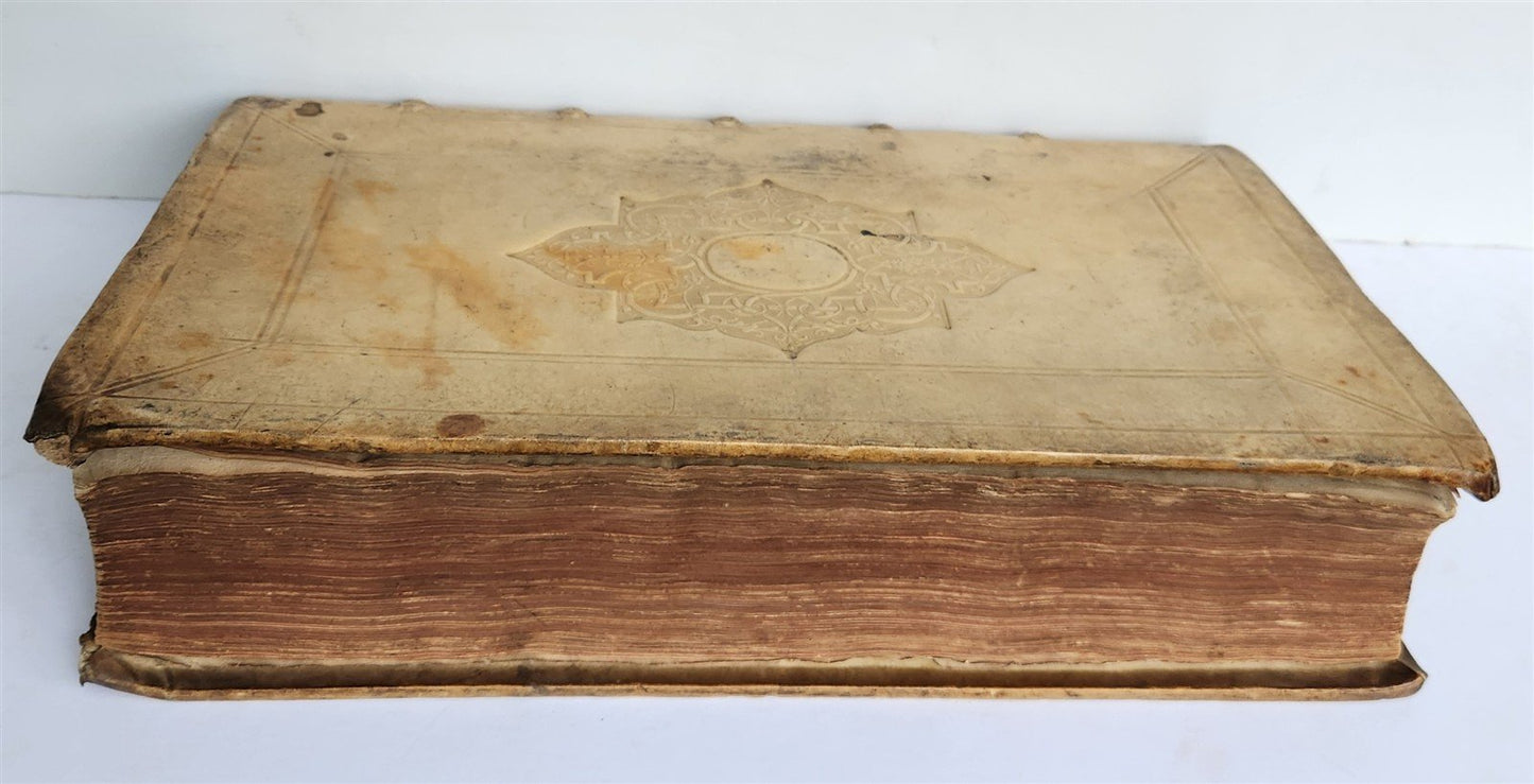 1599 MEDICAL TREATISE by Laurent Jourbert antique VELLUM 16th century FOLIO