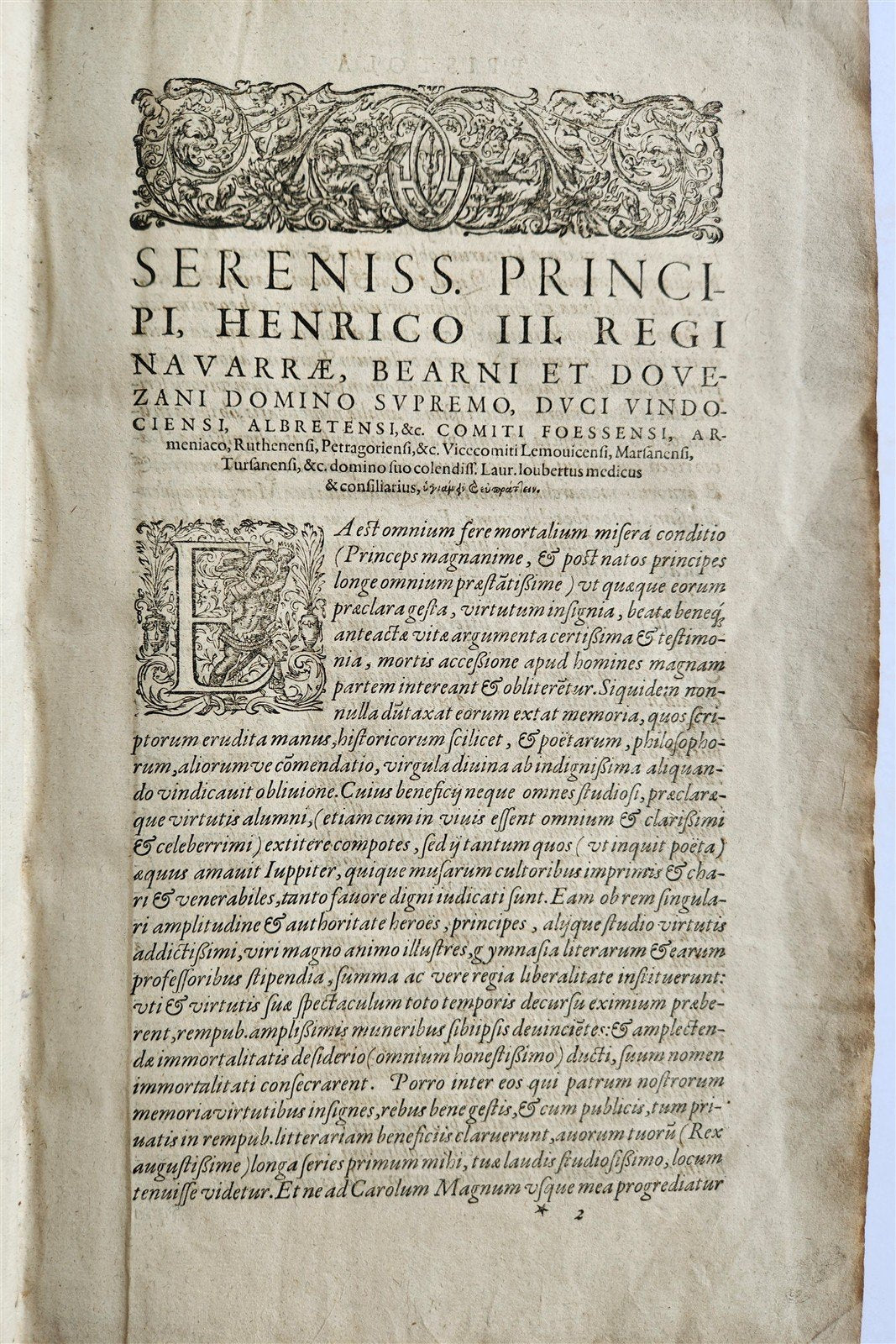1599 MEDICAL TREATISE by Laurent Jourbert antique VELLUM 16th century FOLIO
