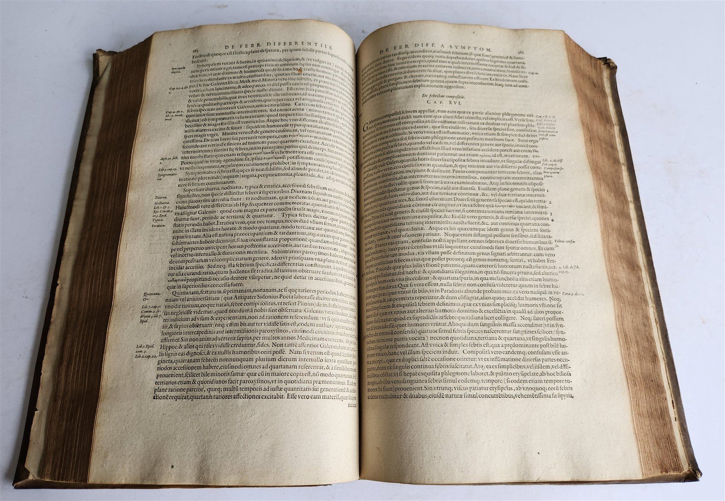1599 MEDICAL TREATISE by Laurent Jourbert antique VELLUM 16th century FOLIO