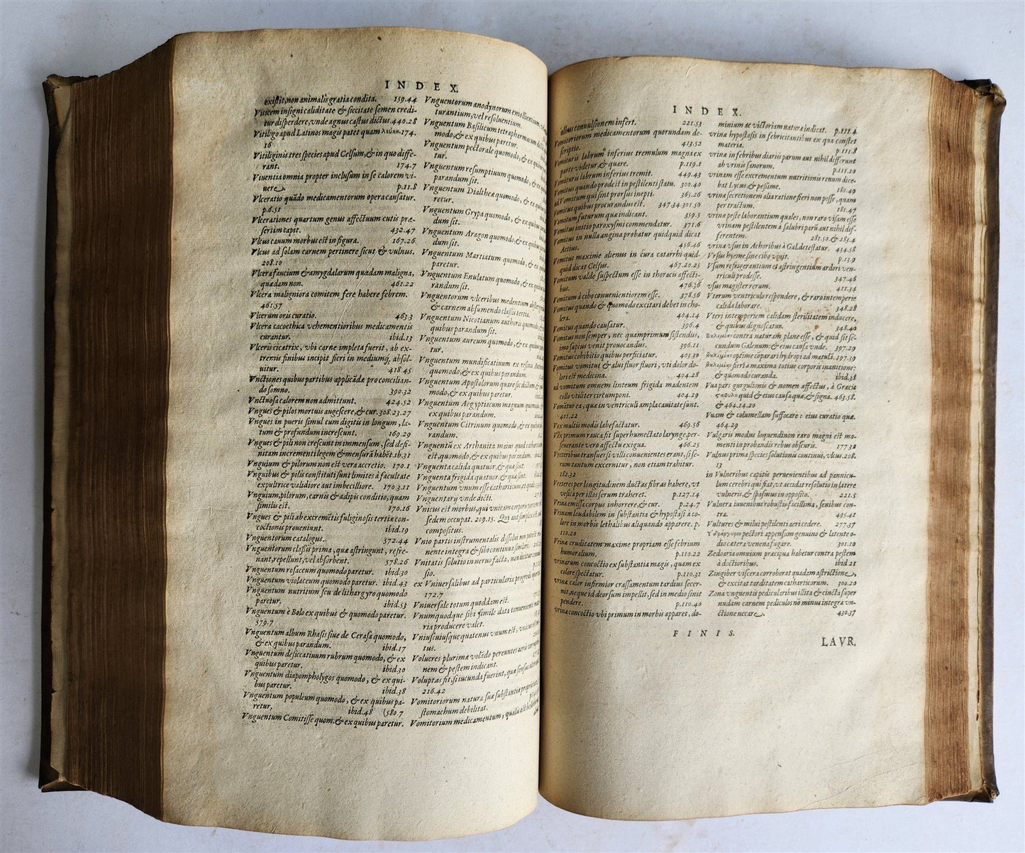 1599 MEDICAL TREATISE by Laurent Jourbert antique VELLUM 16th century FOLIO