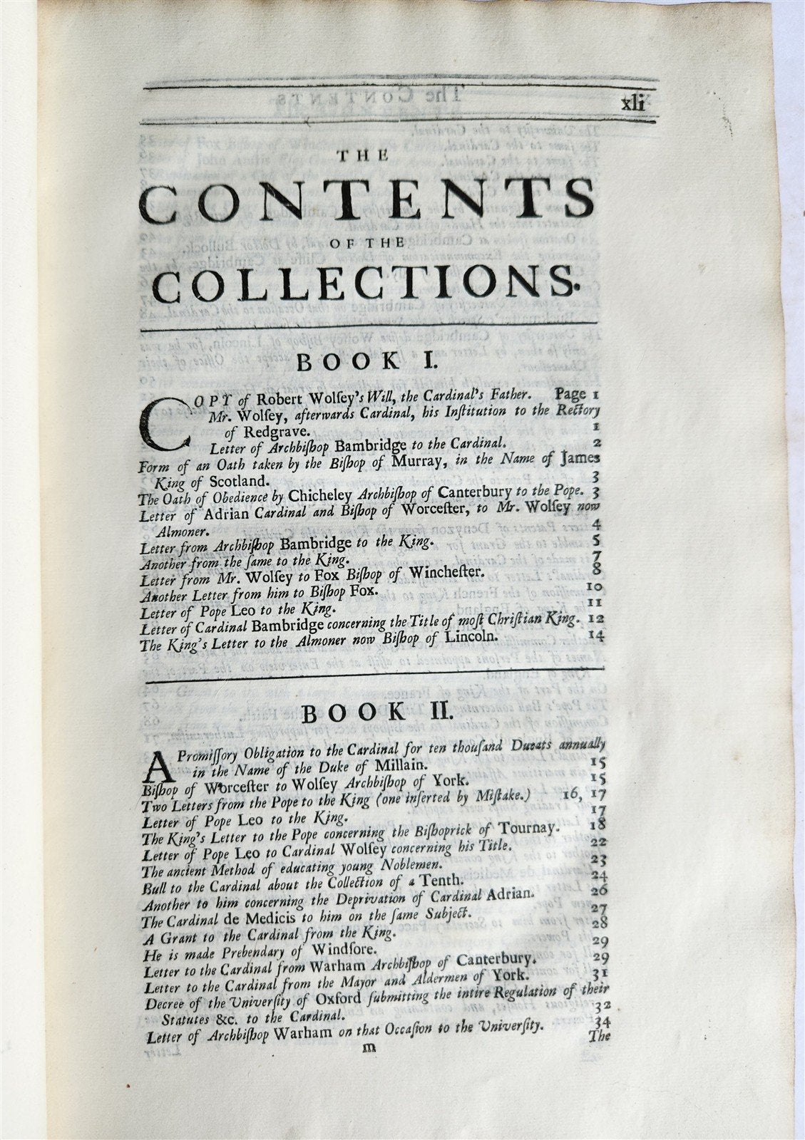 1724 LIFE of CARDINAL WOLSEY by Richard Fiddes ILLUSTRATED FOLIO antique ENGLISH