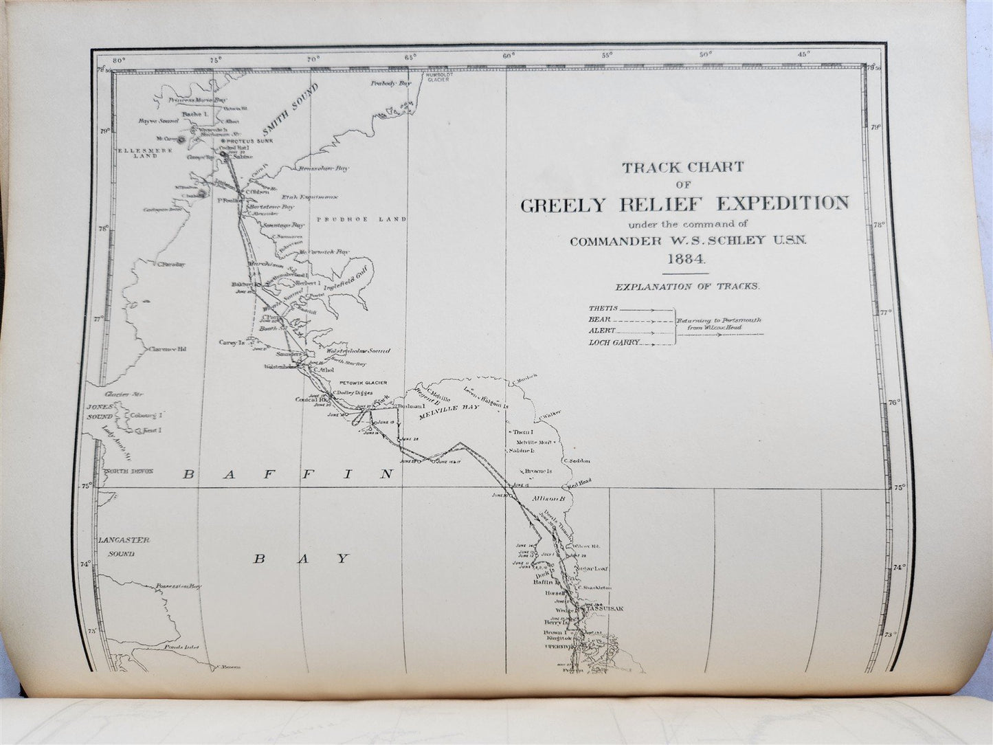 1887 GREELY RELIEF EXPEDITION REPORT of W. Schley ILLUSTRATED antique AMERICANA