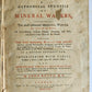 1757 METHODICAL SYNOPSIS of MINERAL WATERS by John Rutty antique in ENGLISH