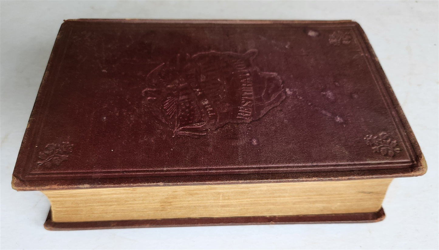 1868 DESOLATED STATES & WORK of RESTORATION 1865-1868 antique ILLUSTRATED