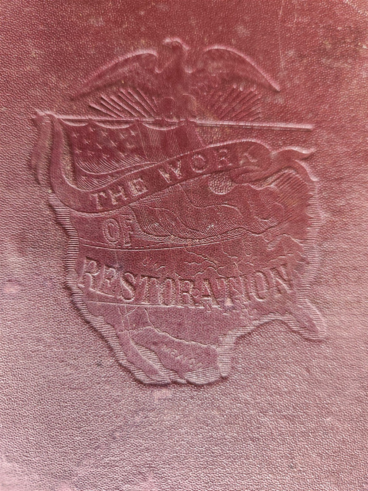 1868 DESOLATED STATES & WORK of RESTORATION 1865-1868 antique ILLUSTRATED
