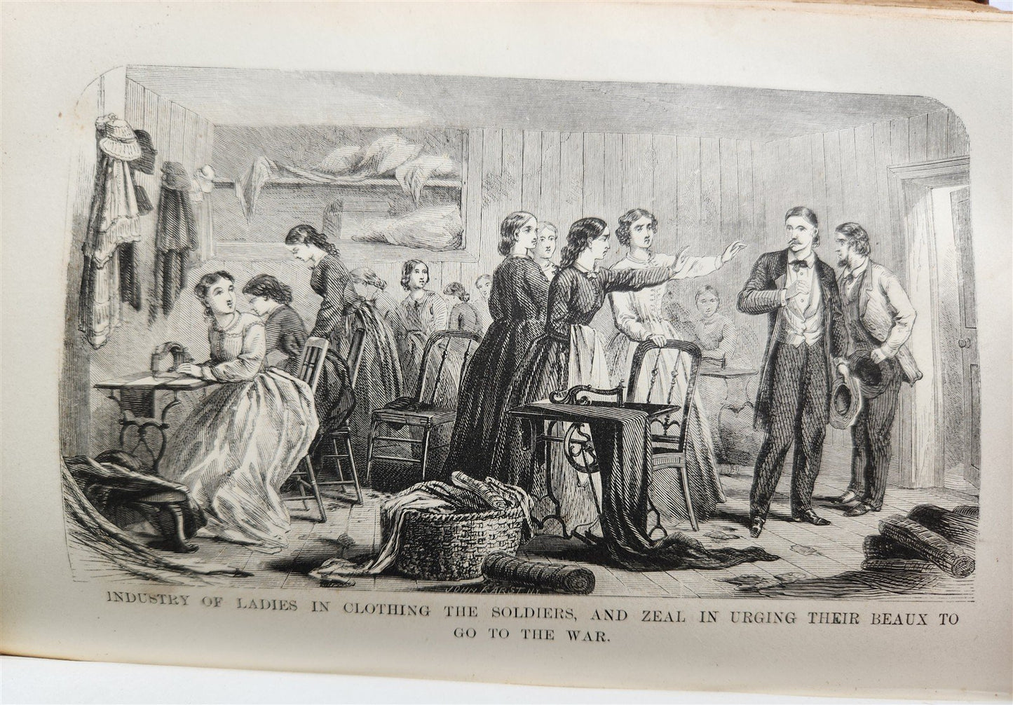 1868 DESOLATED STATES & WORK of RESTORATION 1865-1868 antique ILLUSTRATED