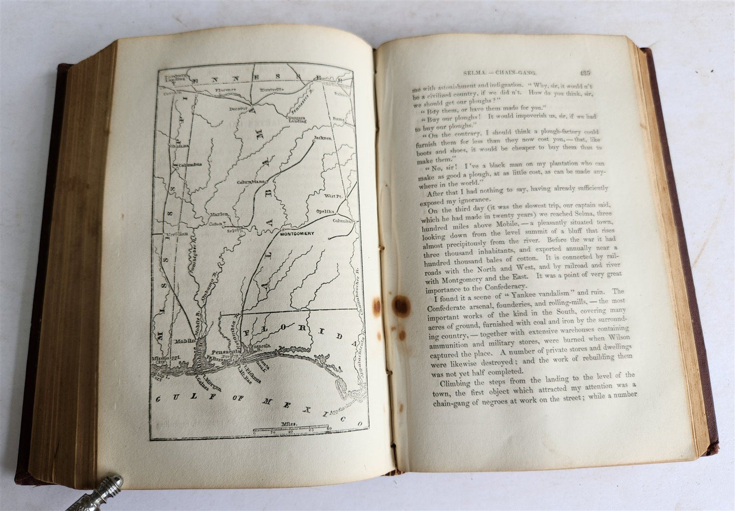 1868 DESOLATED STATES & WORK of RESTORATION 1865-1868 antique ILLUSTRATED