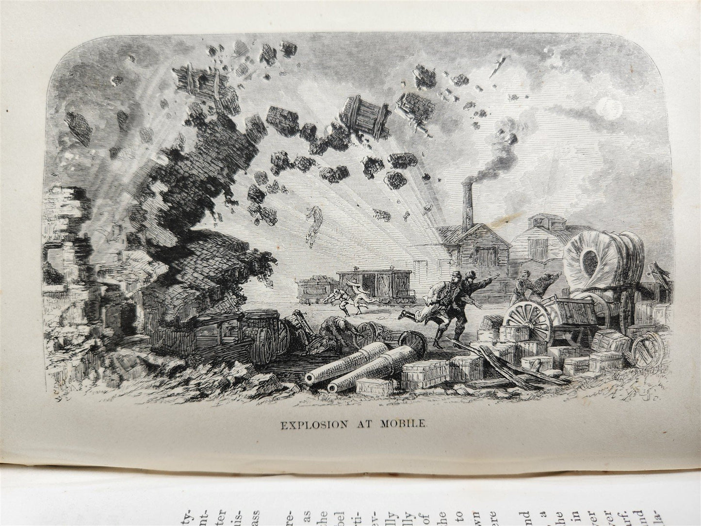 1868 DESOLATED STATES & WORK of RESTORATION 1865-1868 antique ILLUSTRATED