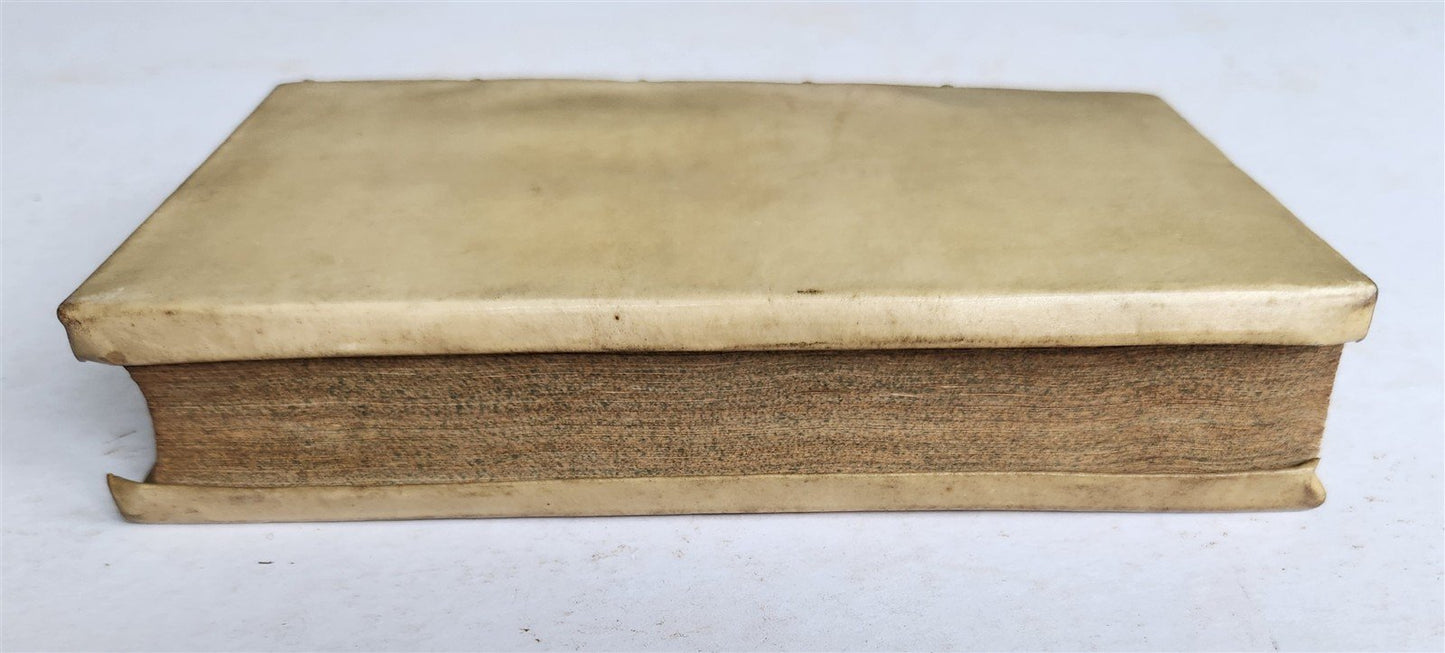 1670 HISTORY by POLYBIUS antique 3 VOLUMES VELLUM BINDING in LATIN & GREEK