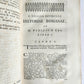 1756 ROMAN HISTORY by V. Paterculi antique VELLUM PRIZE BINDING w/ COAT OF ARMS