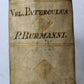 1756 ROMAN HISTORY by V. Paterculi antique VELLUM PRIZE BINDING w/ COAT OF ARMS