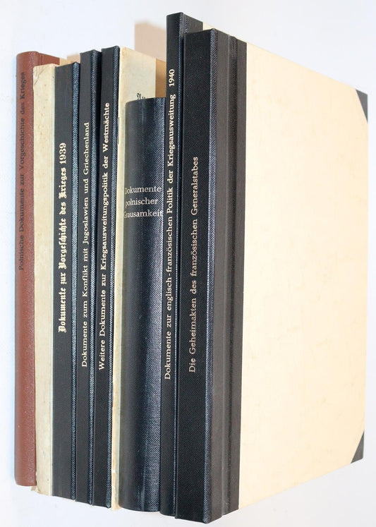 1939-1940 LOT of GERMAN POLITICAL & MILITARY DOCUMENT PUBLICATIONS