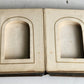 PHOTO ALBUM w/ MOTHER OF PEARL COVERS BRASS FRAME & CLASPS antique 19th CENTURY