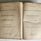 1870 SIGNED by AUTHOR ! Dictionary of Biography and Mythology antique 2 VOLUMES