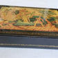 RUSSIAN MSTERA SCHOOL 1960s LARGE LACQUER BOX vintage SIGNED by ARTIST